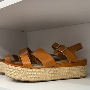 Tan Platform Sandals